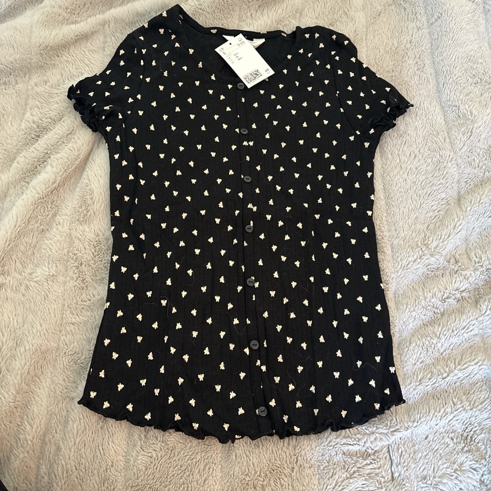 Black and White Women's Top
